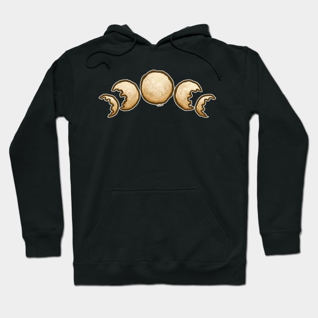 Phases of the Cookie (Sugar Cookie) Hoodie by Jan Grackle